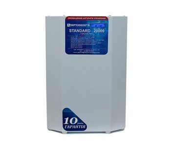 Стабілізатор напруги терісторний STANDARD 20 (20000Вт) 220В, стабілізація 140-265, 16 ступенів U_25114 фото