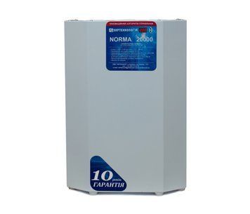 Стабілізатор напруги теристорний NORMA 20 (20000Вт) 220В, стабілізація 120-260, 9 ступенів U_20238 фото