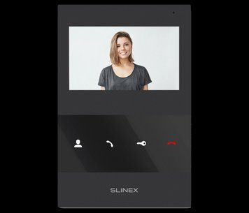 Аналоговий відеодомофон Slinex SQ-04M (black), 4,3&rdquo; кольоровий екран TFT, слот microSD, 119&times;175&times;21 мм U_36661 фото