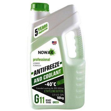 Антифриз NOWAX GREEN G11 (зелений) 10кг LI_NX10003 фото