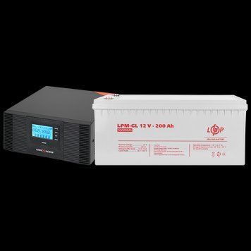 Комплект резервного живлення LP (LogicPower) ДБЖ + гелева батарея (UPS B1500 + АКБ GL 2400W) LP_19998 фото