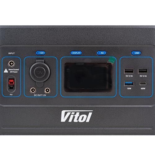 Портативне джерело живлення Vitol TV500, 220В/500Вт/LiFePo4 614Вт/год, чистий синус (TV500) OL_00000054210 фото