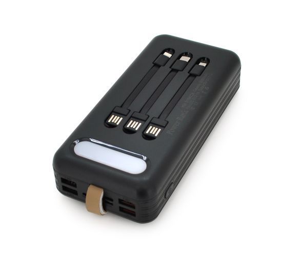 Повербанк 30000 mAh YM-318KCX Input: 5V/2 1A Output: 5V /2 1A With owner cable Black U_28200 фото