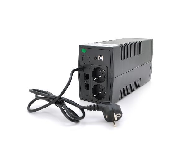 ДБЖ Qoltec QLT450 (240W) LED, AVR, 2st, 2xSCHUKO socket, 1x12V4,5Ah, plastik Case U_29595 фото