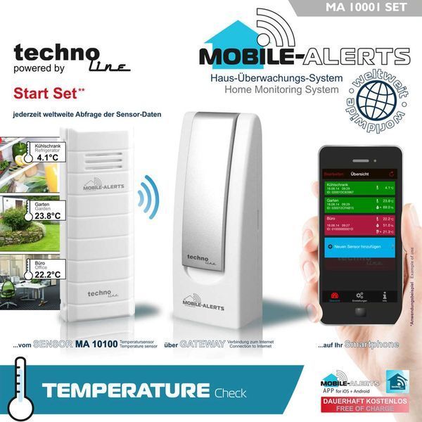 Метеостанция Technoline Mobile Alerts Start Set MA10001 (MA10001) (без аккумулятора и зарядного устройства) DS_DAS301175 фото