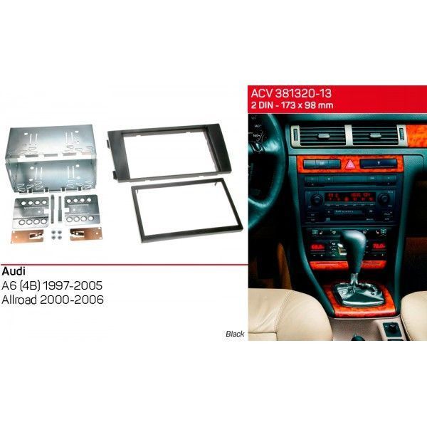 Переходная рамка ACV 381320-13 для Audi A6 (4B) 1997-2005,&nbsp;Allroad 2000-2006 AV_381320-13 фото