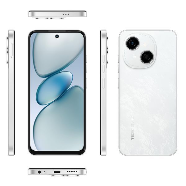 Смартфон Spark Go 1 (KL4) 6.67" 4/64ГБ, 2SIM, 5000мАч, Glittery White TECNO RC_4894947036453 фото