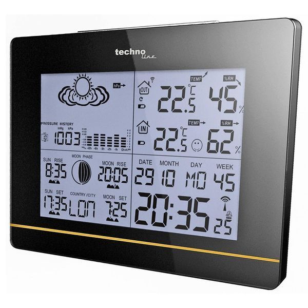 Метеостанція Technoline WS6750 Black (WS6750) (без акумулятора та зарядного пристрою) DS_DAS301782 фото