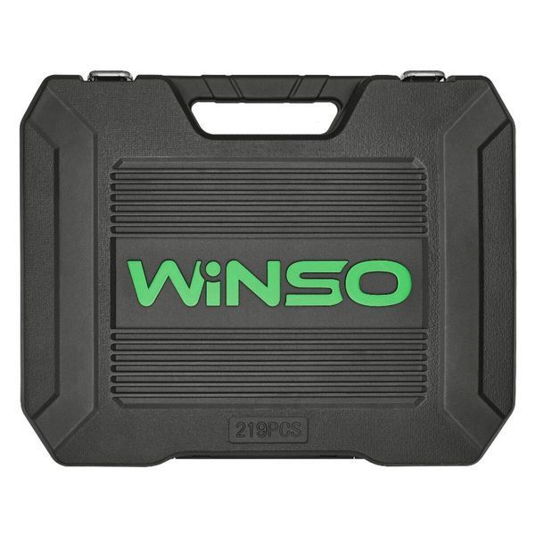 Професійний набір інструментів в кейсі Winso Pro 1/2", 1/4", 3/8" 72T, CR-V, 219од. LI_924219 фото
