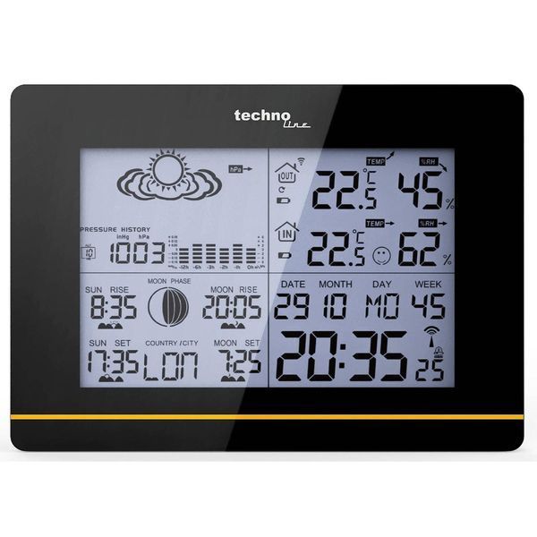 Метеостанція Technoline WS6750 Black (WS6750) (без акумулятора та зарядного пристрою) DS_DAS301782 фото