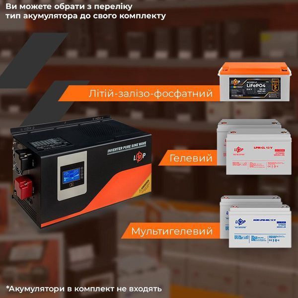 ДБЖ LogicPower LPM-PSW-4500VA (3000Вт) з правильною синусоїдою 24V з MPPT LP_30289 фото