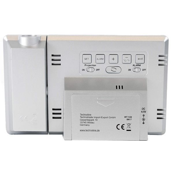 Часы проекционные Technoline WT538 Silver/Anthracite (WT538) DS_DAS301198 фото