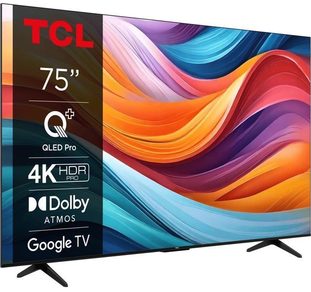 ТБ 75" QLED 4K 60Hz Smart Google TV Titan TCL RC_75T7B фото
