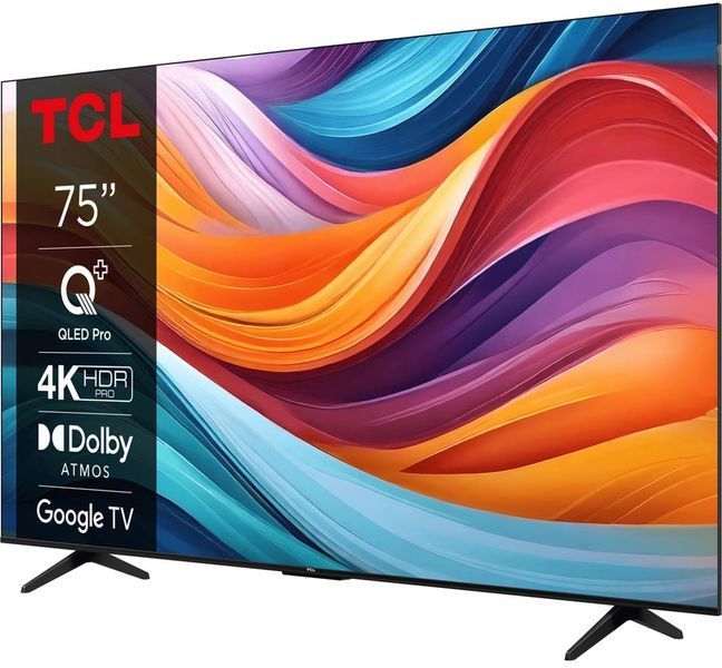 ТБ 75" QLED 4K 60Hz Smart Google TV Titan TCL RC_75T7B фото