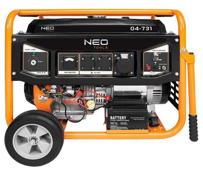 Бензиновий генератор Neo Tools 04-731, 6.5 кВт 6,5 кВт RC_04-731 фото