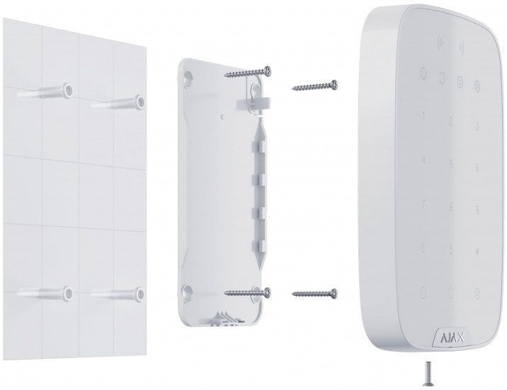 Беспроводная сенсорная клавиатура Ajax Keypad Plus белая RC_23070 фото