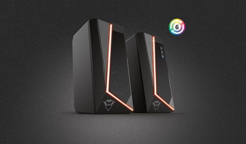 Акустична система (Колонки) 2.0 GXT 609 Zoxa RGB Black Trust RC_24070_TRUST фото