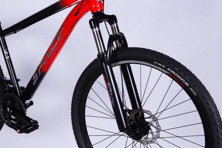 Велосипед ST 27.5" SPACE MARS DD FR рама-17" червоно-чорний (матовий) 2025 VT_OPS-SP-27.5-021 фото