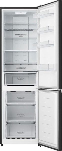 Холодильник с нижн. мороз. камерой Gorenje, 200х60х60см, 2 двери, 238(98)л, А+, NF+, Зона св-ти, Снаруж. Дисп, RC_NRK620FABK4 фото