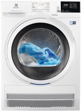 Сушильная машина Electrolux конденсационная, 8кг, B, 63см, дисплей, белый RC_EW6C428WU фото