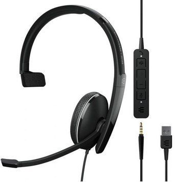 Гарнітура комп'ютерна моно On-Ear ADAPT 135T USB II, 3.5мм/USB, однонаправлений, сертифікат Sennheiser RC_1000900 фото