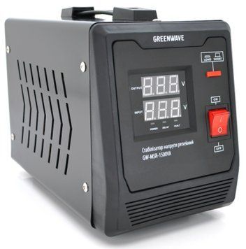 Стабілізатор напруги релейний Green Wave Mauser 1500VA (1050Вт) 1xShuko DC140-260V AC220&plusmn;8% Q4 U_22547 фото