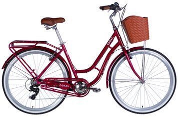 Велосипед AL 28" Dorozhnik CORAL Vbr FR рама-19" рубиновый 2025 VT_OPS-D-28-534 фото