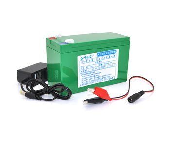 Аккумуляторная батарея литиевая QiSuo 12V 8Ah с элементами Li-ion 18650 (150х64,5х97,7) + зарядное устройство U_18301 фото
