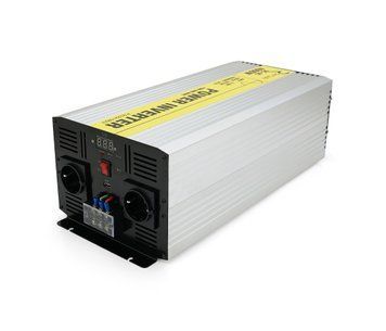 Інвертор напруги RITAR RSC-4000, 12V/220V, 4000W з правильною синусоїдою, 2xShuko, 1xUSB, клемні дроти, клемні колодки, Q2 U_28836 фото