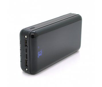 Повербанк Bix-30000mAh, Input: MicroUSB+Type-C, Output: 4USB/Type-C/MicroUSB/Lightning, QC22.5W/PD20W, Black U_29250 фото