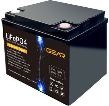 Акумуляторна батарея GEAR LiFePo4 12.8V / 60 Ah (768Wh) Клема &ndash; M8 IP_GB-LiFePo4-12.8-60 фото