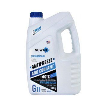 Антифриз NOWAX BLUE G11 (синій) 10кг LI_NX10002 фото