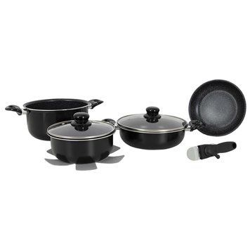 Набор посуды Gimex Cookware Set induction 7 предметов Black (6977222) DS_DAS302019 фото