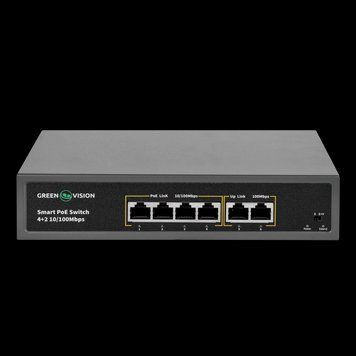 Комутатор мережевий POE GV-006-D-04+2P LP_9442 фото