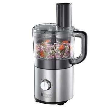 Кухонна машина Russell Hobbs Compact Home, 500Вт, чаша-пластик, корпус-метал, насадок-4, сріблястий RC_25280-56 фото