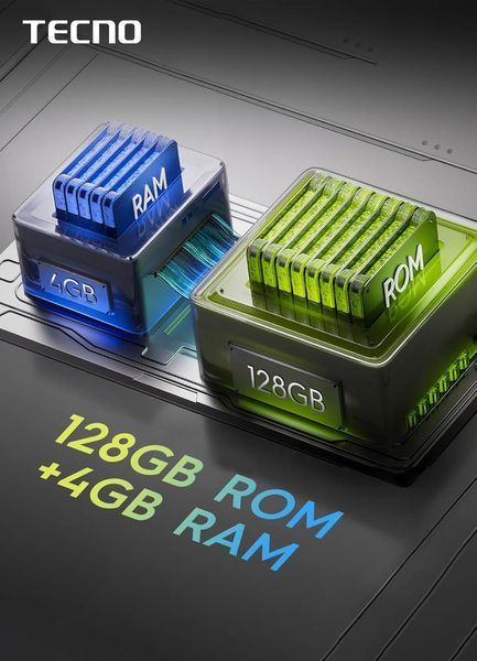 Смартфон Spark Go 1 (KL4) 6.67" 3/128ГБ, 2SIM, 5000мА год, Startrail Black TECNO RC_4894947037832 фото