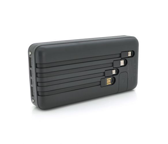 Повербанк Bix-30000mAh, Input:MicroUSB+Type-C, Output:4USB/Type-C/MicroUSB/Lightning, QC22.5W/PD20W, Black U_29250 фото