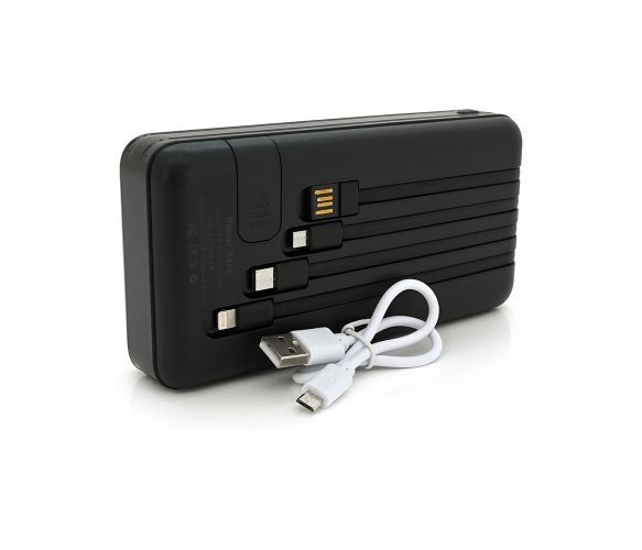 Повербанк Bix-30000mAh, Input:MicroUSB+Type-C, Output:4USB/Type-C/MicroUSB/Lightning, QC22.5W/PD20W, Black U_29250 фото