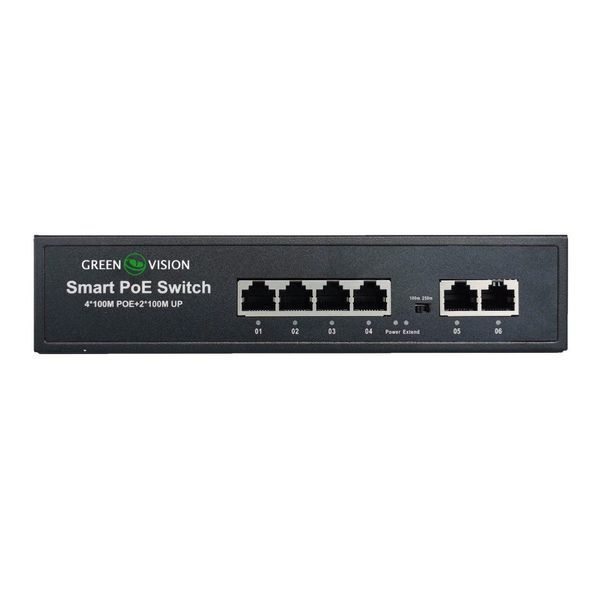 Комутатор мережевий POE GV-006-D-04+2P LP_9442 фото