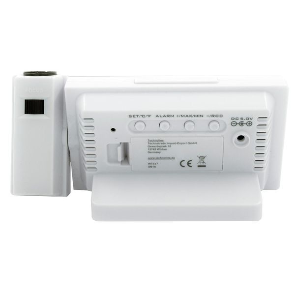 Часы проекционные Technoline WT537 White (WT537) DS_DAS301197 фото