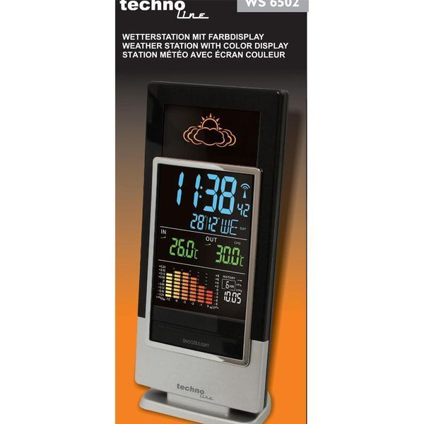 Метеостанція Technoline WS6502 Black/Silver (WS6502) (без акумулятора та зарядного пристрою) DS_DAS301781 фото