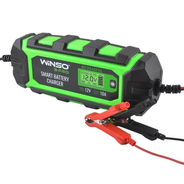 Зарядний пристрій АКБ Winso Pro 12V, 10A LCD LI_139520 фото