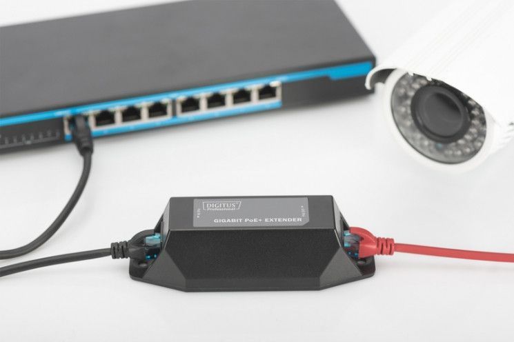 PoE-экстендер DIGITUS Gigabit PoE+, 22W, 100m RC_DN-95123 фото