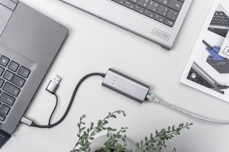 Адаптер Digitus USB-C/USB 3.0 - 2.5 Gbps Ethernet RC_DN-3028 фото
