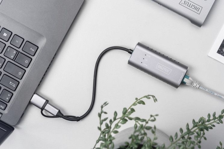 Адаптер Digitus USB-C/USB 3.0 - 2.5 Gbps Ethernet RC_DN-3028 фото