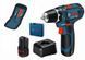 Bosch Шуруповерт-дриль акумуляторний Professional GSR 12V-15, 12В 2х2А/год, 15-30 Нм, 0-400/400-1300 об/хв, RC_0.601.868.10G фото 1