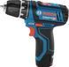 Bosch Шуруповерт-дриль акумуляторний Professional GSR 12V-15, 12В 2х2А/год, 15-30 Нм, 0-400/400-1300 об/хв, RC_0.601.868.10G фото 3