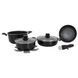 Набір посуду Gimex Cookware Set induction 7 предметів Black (6977222) DS_DAS302019 фото 1