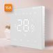 Терморегулятор Navin WT410W-16A 5...35 &deg;C для теплої підлоги електронний Wi-Fi Tuya, Smart Life вбудований дротовий датчик 16A 230В білий RC_24-160273-8686 фото 2