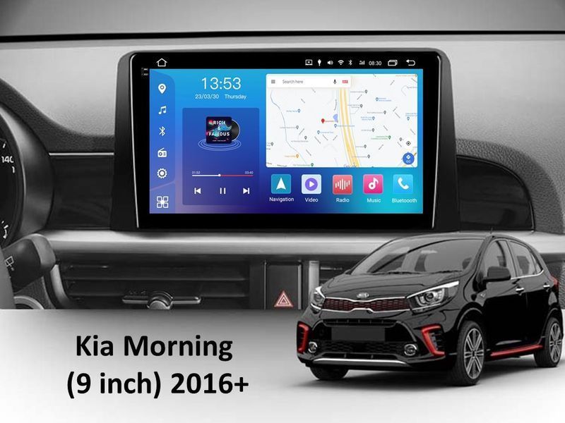 Штатна автомагнітола FORS.auto FS 2 PRO для Kia Morning (2+32Gb, 9") 2016+ FA_FS-2464 фото